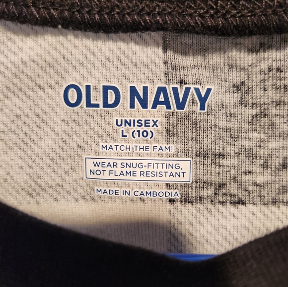 2 Old Navy Black Buffalo Plaid Pj's. Unisex Size 10. One NWT. One Worn few times - Picture 6 of 13